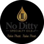 No Ditty Specialty Oils Circular Logo - Black and Gold